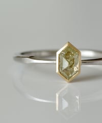 One of a kind / Diamond Ring ＜K18YG,PT950＞ - R456C