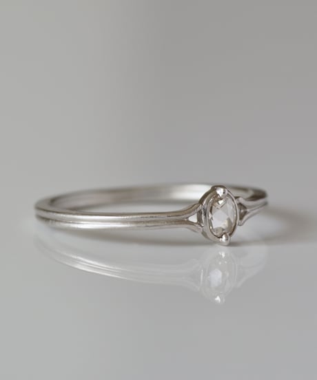 One of a kind / Rosecut diamond Ring ＜PT950＞ - RR102C