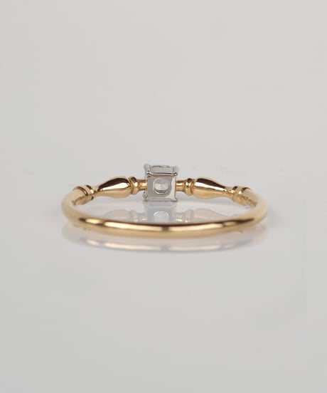 【 FANCY WHITE 】One of kind / Natural Diamond Ring ＜K18YG/Pt＞ - RW211YGPT