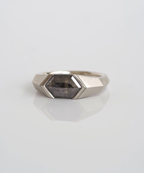 One of kind / Black Diamond ring ＜Pt＞ - R1828PT