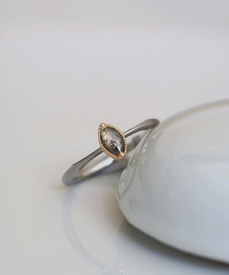 One of kind / Diamond Ring ＜Pt900, K18YG＞ - R248CPTYG