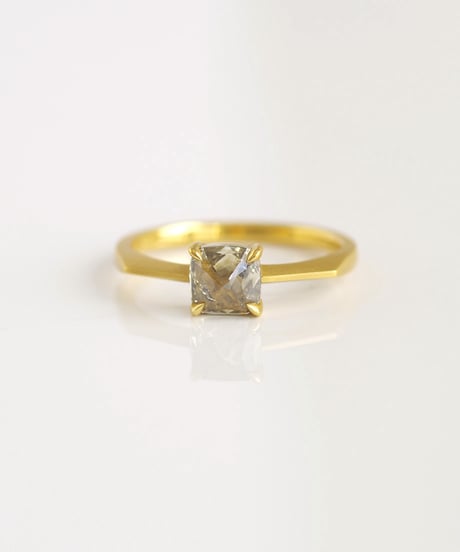 One of kind / Natural Diamond ring ＜K18YG＞ - R948YG