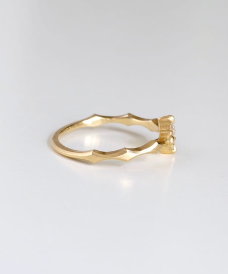 One of kind / Rosecut Diamond Ring ＜K18YG＞ -RR144C