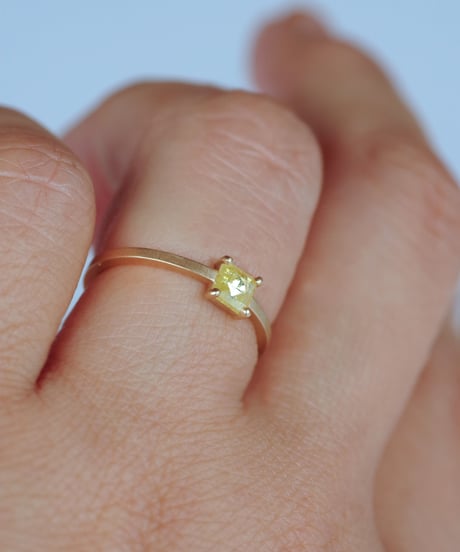 One of kind / Natural Diamond Ring ＜K18YG＞ - R310YG
