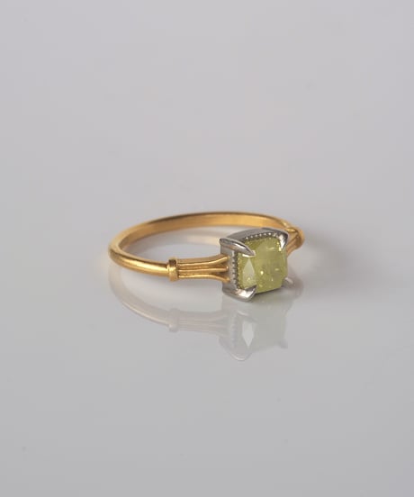 One of kind / Natural Diamond Ring ＜K18YG / Pt＞ - R1035YGPT