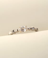【 D / VS2 】One of kind / Natural Diamond Ring ＜Pt/K18YG＞ - R308PTYG
