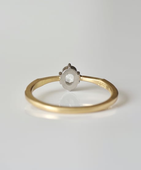 One of a kind / Rosecut diamond Ring ＜K18YG,PT950＞ - RR108C