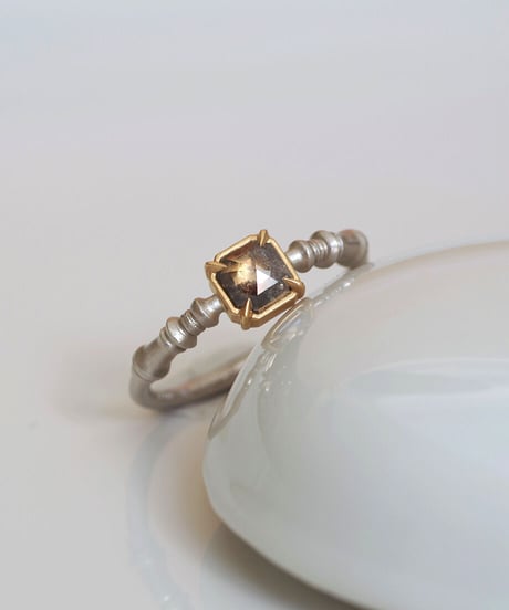 One of kind / Diamond Ring ＜Pt900,K18YG＞ - R515CYG