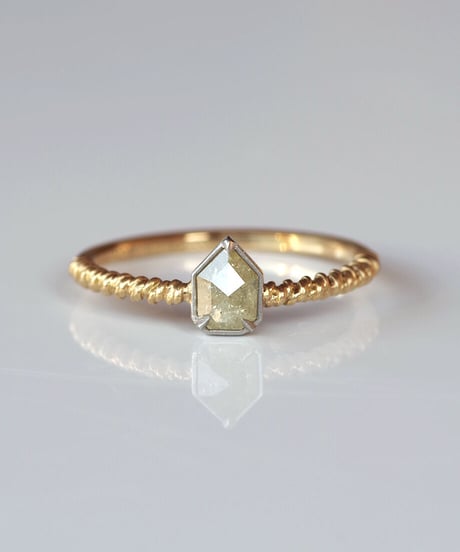 One of kind / Diamond Ring ＜K18YG,Pt900＞ - R416CYGPT