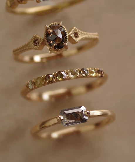 Fuligoshed / One of kind / Diamond Ring ＜K18YG＞ - R358CYG