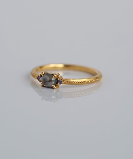 One of kind / Cabochon Diamond ring ＜K18YG＞ - R403YG/CB