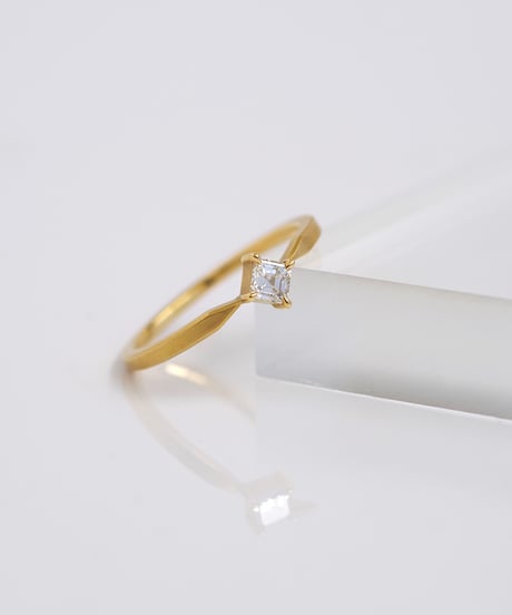 One of kind / Diamond ring【CGL】＜K18YG＞ - R203YG