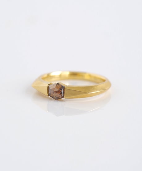 One of kind / Natural color Diamond ring ＜K18YG＞ - R451YG