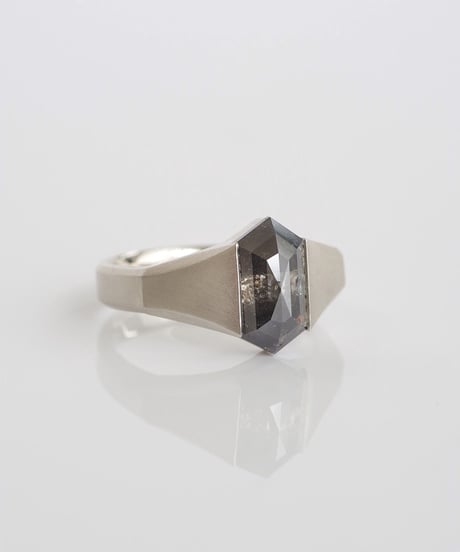 One of kind / Black Diamond ring ＜Pt＞ - R3152PT