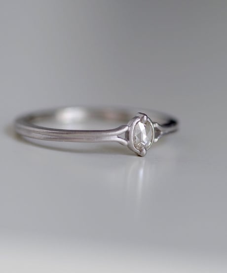 One of kind / Rosecut Diamond Ring ＜PT950＞ -RR090C