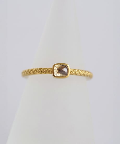 One of kind / Cabochon Diamond ring ＜K18YG＞ - R428YG/CB