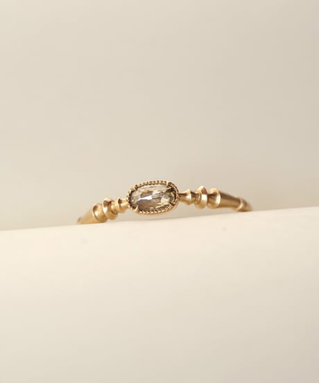 One of kind / Natural Diamond Ring ＜K18YG＞ - R202YG