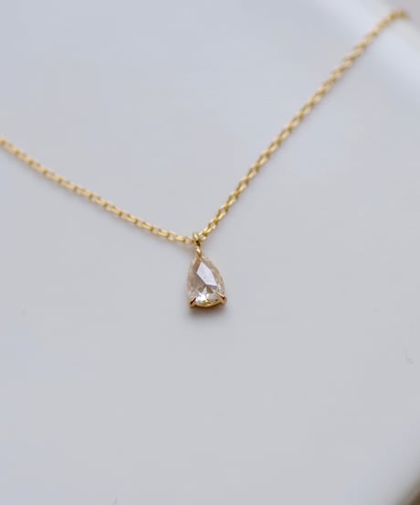One of a kind / Rosecut Diamond Necklace ＜K18YG＞ - NR166C