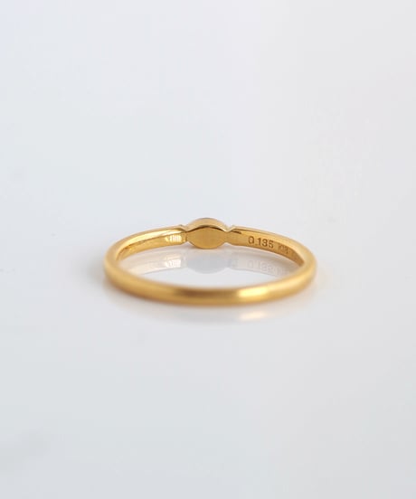 One of kind /  FANCY White Diamond ring【CGL】＜K18YG＞ - R135YG/FW