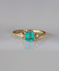 One of kind / Emerald Ring ＜K18YG＞ - R560EYG
