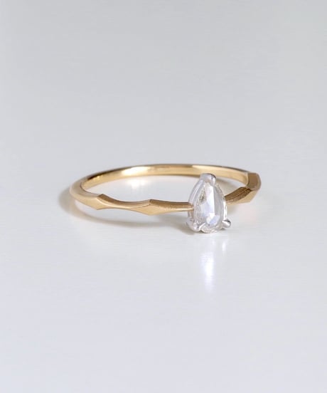 One of kind / Rosecut Diamond Ring ＜K18YG/PT950＞ -RR152C