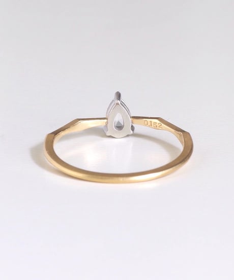 One of kind / Rosecut Diamond Ring ＜K18YG/PT950＞ -RR152C