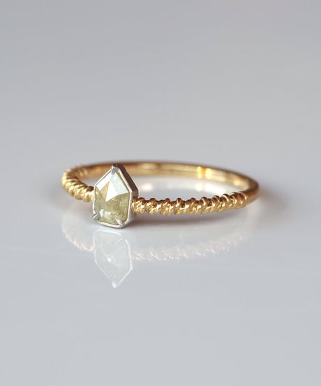One of kind / Diamond Ring ＜K18YG,Pt900＞ - R416CYGPT