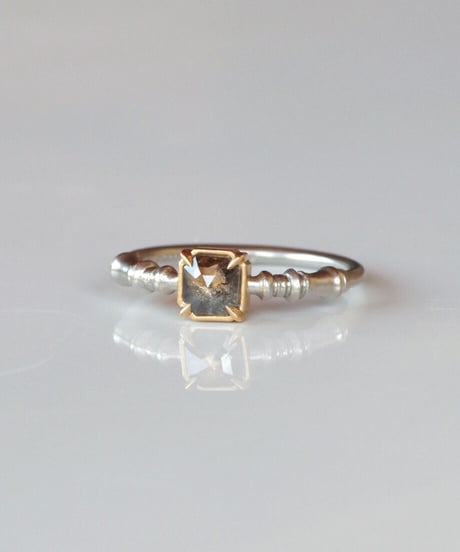 One of kind / Diamond Ring ＜Pt900,K18YG＞ - R515CYG
