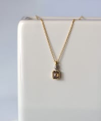 One of a kind / Natural Diamond Necklace ＜K18YG/Pt＞ - N360YGPT