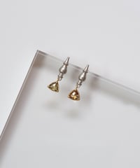 One of a kind / Natural DIAMOND earrings ＜K18YG＞ - ESDPTYG/TRI
