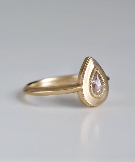 One of a kind / Diamond Ring ＜K18YG＞ - R328C