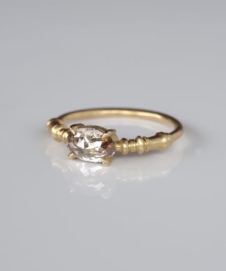 One of kind / Natural Diamond Ring ＜K18YG＞ - R1361YG