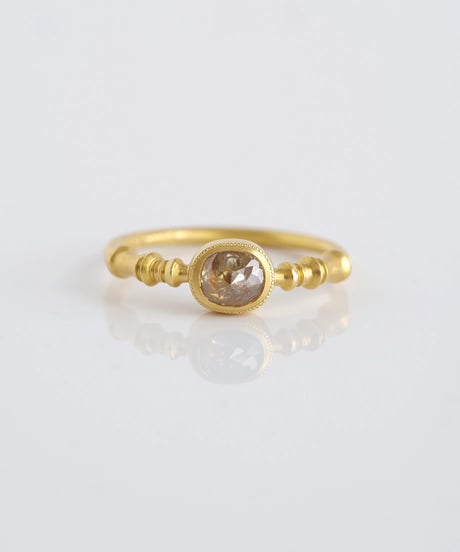 One of kind / Natural Diamond ring ＜K18YG＞ - R747YG