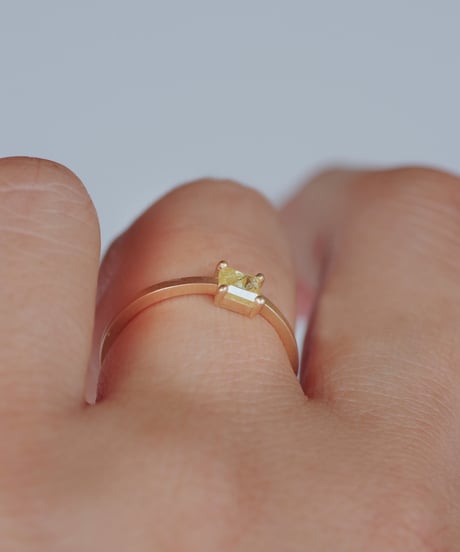One of kind / Natural Diamond Ring ＜K18YG＞ - R310YG