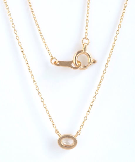 One of a kind / Rosecut Diamond Necklace ＜K18YG＞ - NR065C