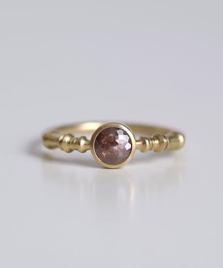 One of a kind / Diamond Ring ＜K18YG＞ - R500C