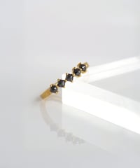One of kind / Black Diamond ring ＜K18YG＞ - R587YG