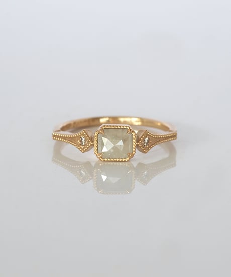 One of kind / Natural Diamond Ring ＜K18YG＞ - R491YG