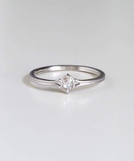One of kind / Rosecut Diamond Ring ＜PT950＞ -RR090C