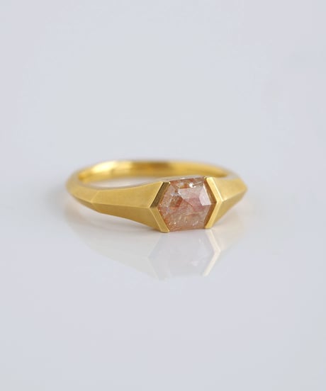 One of kind / Natural color Diamond ring ＜K18YG＞ - R1140YG