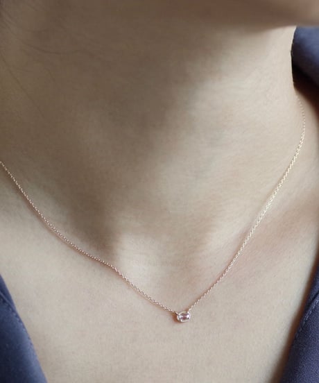 One of a kind / Rosecut Diamond Necklace ＜K18YG＞ - NR065C
