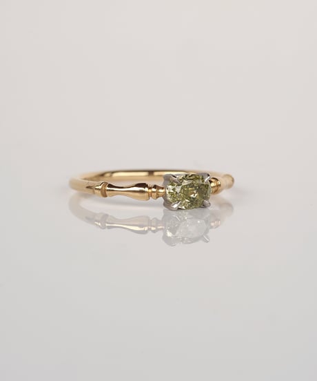 One of kind / Natural Diamond Ring ＜K18YG/Pt＞ - R592YGPT