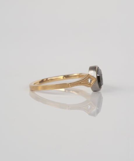 One of kind / Natural Diamond Ring ＜K18YG/Pt＞ - R658YGPT