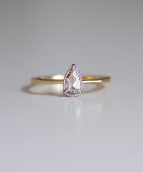 One of kind / Rosecut Diamond Ring ＜K18YG/PT950＞ -RR190C