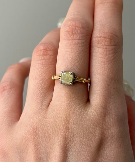 One of kind / Natural Diamond Ring ＜K18YG / Pt＞ - R1035YGPT