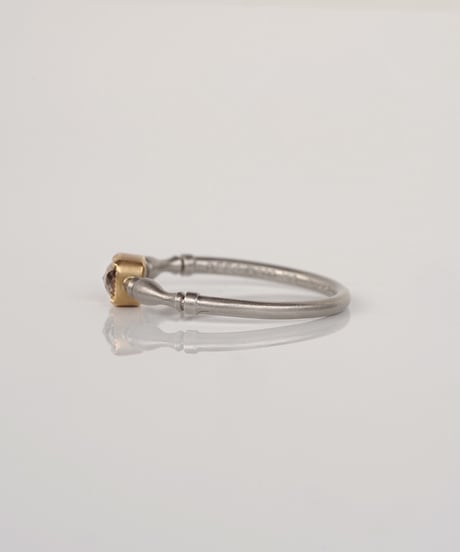One of kind / Natural Diamond Ring ＜Pt/K18YG＞ - R224PTYG