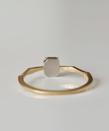 One of a kind / Diamond Ring ＜K18YG,PT950＞ - R336C