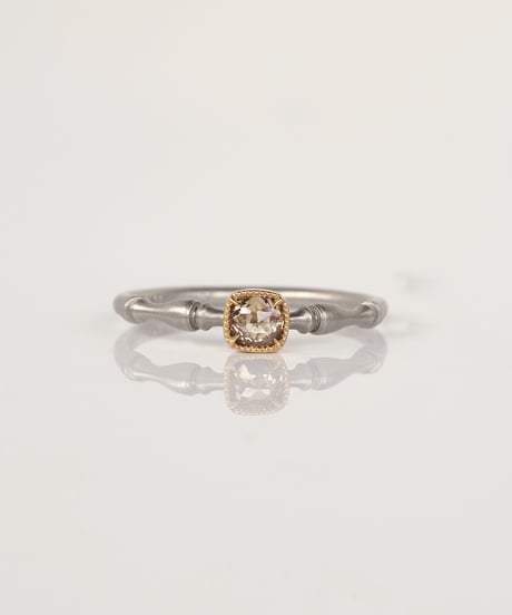 One of kind / Natural Diamond Ring ＜Pt/K18YG＞ - R224PTYG