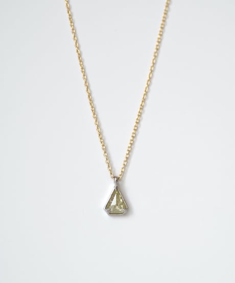 One of a kind / Natural Diamond Necklace ＜K18YG,PT950＞ - N364C