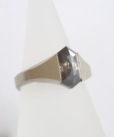One of kind / Black Diamond ring ＜Pt＞ - R3152PT
